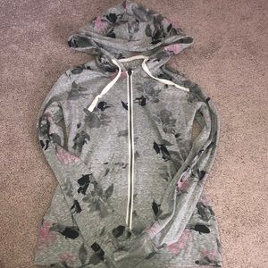 Aeropostale floral Zip-up!
